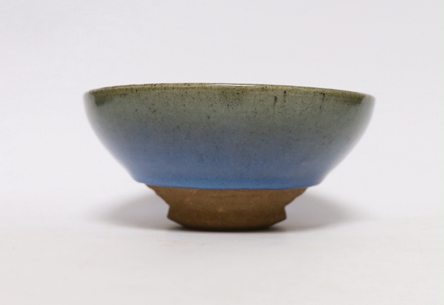 A Chinese Jun type pottery bowl, 15cm diameter